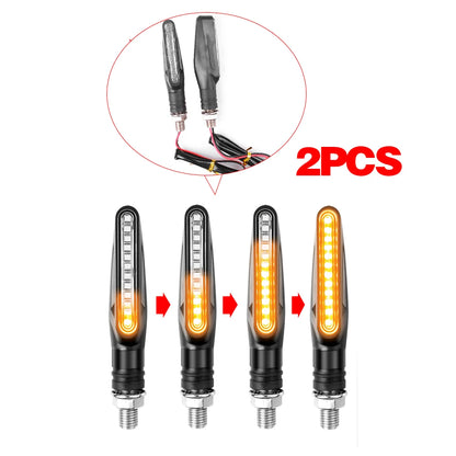Motorcycle Led Turn Signals Directional Indicators Flashing Rear Tail Brake Flasher Light Stop Signal Light Motorcycle DRL Lamp