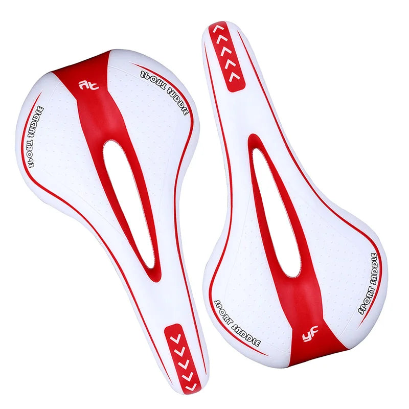 Cycling Seat Saddle Soft Bicycle Pad Saddle Ergonomic Shock MTB Road Bike Silicone Skid-proof Seat Quality Leather Cushion