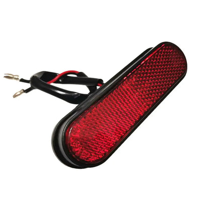 1Pc Universal Motorcycle Rear Reflector License Plate Light 3 LED Number Plate Light Tail Red Reflector