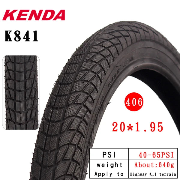 kenda folding bicycle tire k841 20 inch steel wire 20 * 1.75 1.95 city sightseeing bicycle mountain bike tires parts