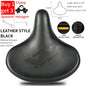 WEST BIKING Bicycle Saddle Waterproof Widened Thickened Cushion Ergonomic MTB Road Bike Seat Shock Absorption Cycling Saddles Black with clamp CHINA
