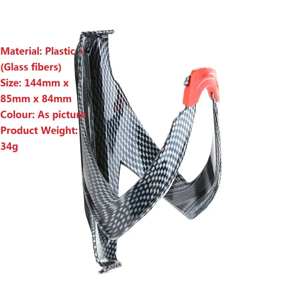 Portabidones Ciclismo Carbon Fiber+Glass Fiber Road Bike Bicycle Cycling MTB Water Bottle Holder Cage bottle rack bicycle Red CHINA