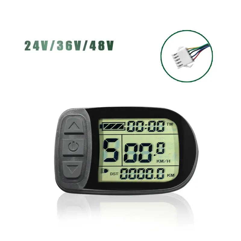 KT E-Bike LCD & LED Display 24V 36V 48V Universal for Kunteng Controller
