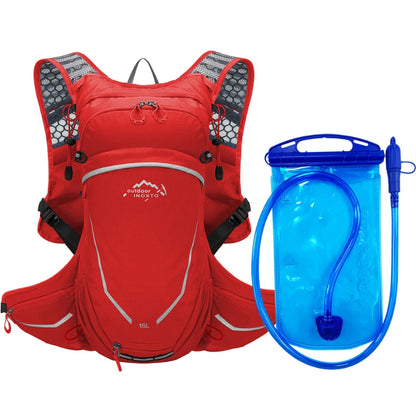 16L Outdoor Sport Cycling Running Mountaineering Hiking Bike Riding Hydration Water Bag Storage Pack UltraLight Bladder Backpack
