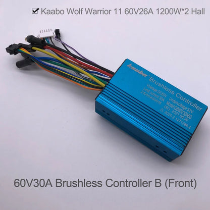 WW 60V30A Sine Wave Brushless Controller 1200W Hall Motor Kaabo Wolf Warrior Electric Scooter Accessories Controller B Front