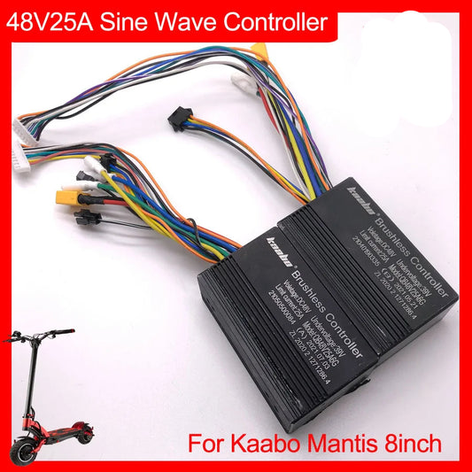 Mantis 8 48V25A Sine Wave Controller A B Front Rear Original Kaabo Mantis 8inch 800W Hall Electric Scooter Spare Parts