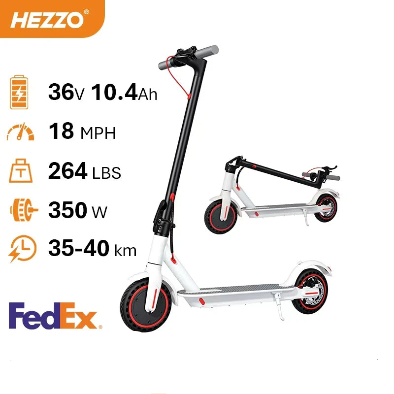 HEZZO HS-04PRO 350W smart folding electric scooter for adults