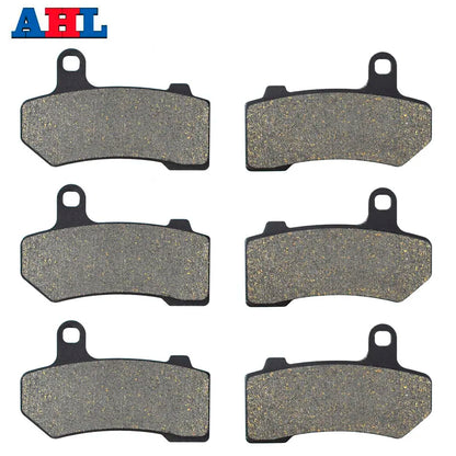 Motorcycle Parts Front & Rear Brake Pads Kit for Harley FLHTCU FLHTC FLHR FLTRX 2010-2012 Ultra Classic Electra Glide