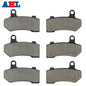 Motorcycle Parts Front & Rear Brake Pads Kit for Harley FLHTCU FLHTC FLHR FLTRX 2010-2012 Ultra Classic Electra Glide