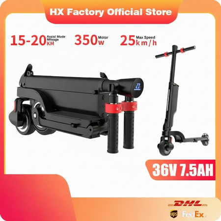 HX X6 foldable electric scooter with 350W motor for adults
