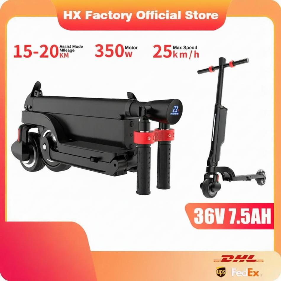 HX X6 foldable electric scooter with 350W motor for adults