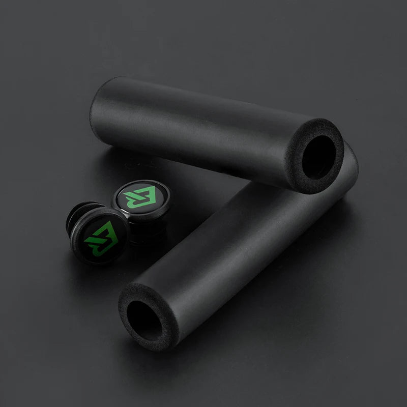 ROCKBROS Cycling Grips Bicycle Grips MTB Silicone Sponge Handlebar Grips Bike Grips Mountain Bike Bicycle Handlebars Ultraight GMBT1001BK CHINA