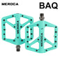 MEROCA Nylon Bicycle Pedals Ultralight Seal Bearings Mountain Road Bike Flat Platform WaterProof Bicycle Pedals Non-Slip Parts BAQ 1 Pair