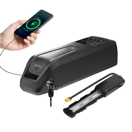 Hailong 48V/36V lithium e-bike battery with 4-pin connector