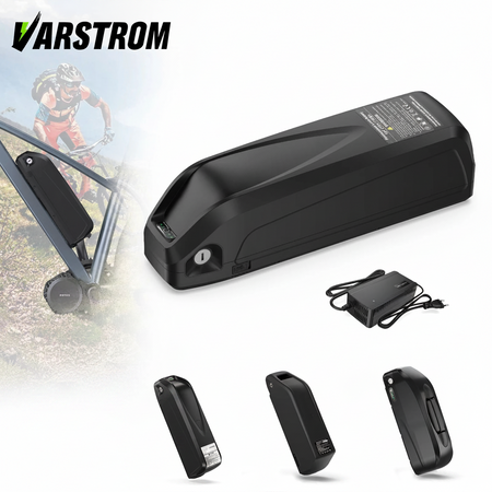 Hailong 48V 52V lithium e-bike battery mounted on down tube