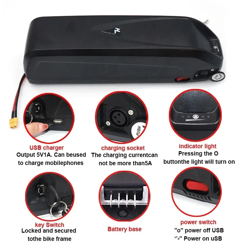 Hailong Battery for Bafang BBS02 Motor