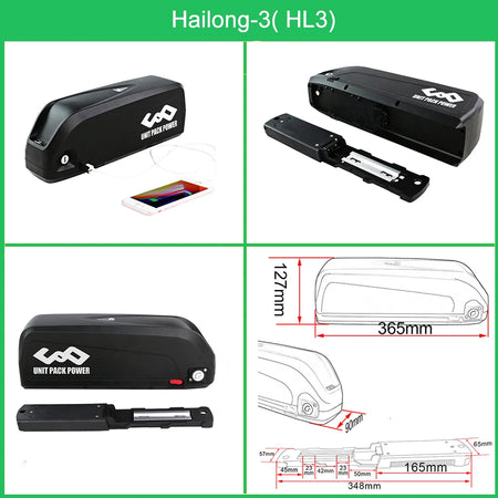 Hailong E-Bike Battery with USB Port