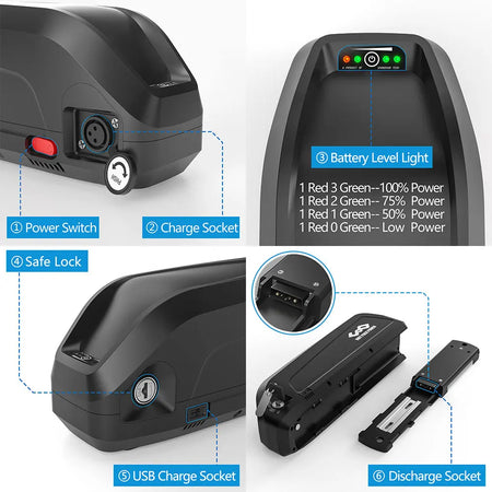 Hailong Polly 21700 Lithium Battery Pack Side View