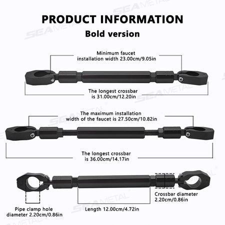   SEAMETAL Motorcycle Thick Balance Bar