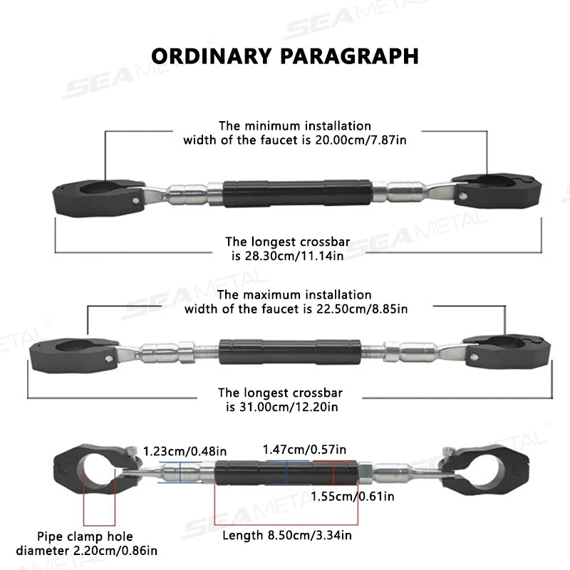   SEAMETAL Motorcycle Thick Balance Bar
