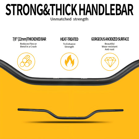   Motorcycle 7/8" Aluminum Alloy Handlebar