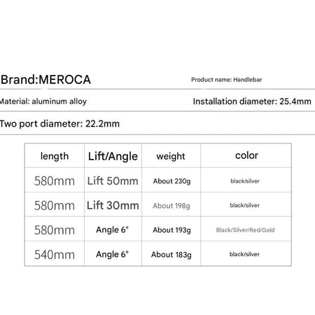   Mountain Bike Handlebar Straight Aluminum Alloy Riser