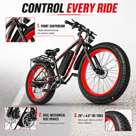 Handlebar display and throttle controls on the 34 MPH e-bike