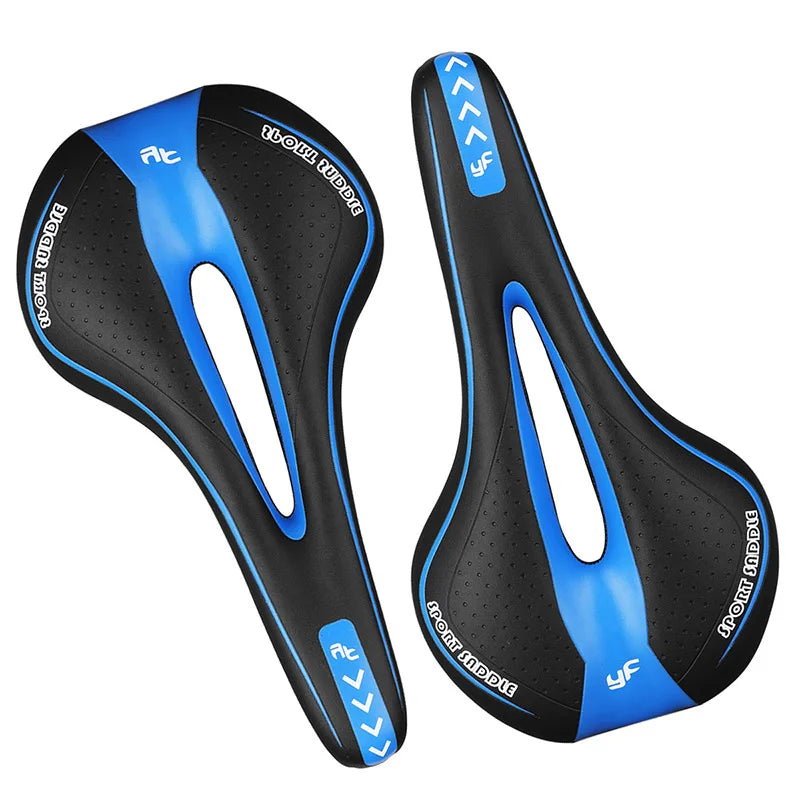 Cycling Seat Saddle Soft Bicycle Pad Saddle Ergonomic Shock MTB Road Bike Silicone Skid-proof Seat Quality Leather Cushion