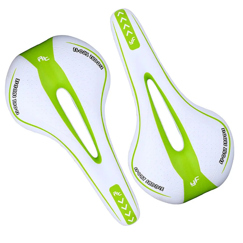 Cycling Seat Saddle Soft Bicycle Pad Saddle Ergonomic Shock MTB Road Bike Silicone Skid-proof Seat Quality Leather Cushion
