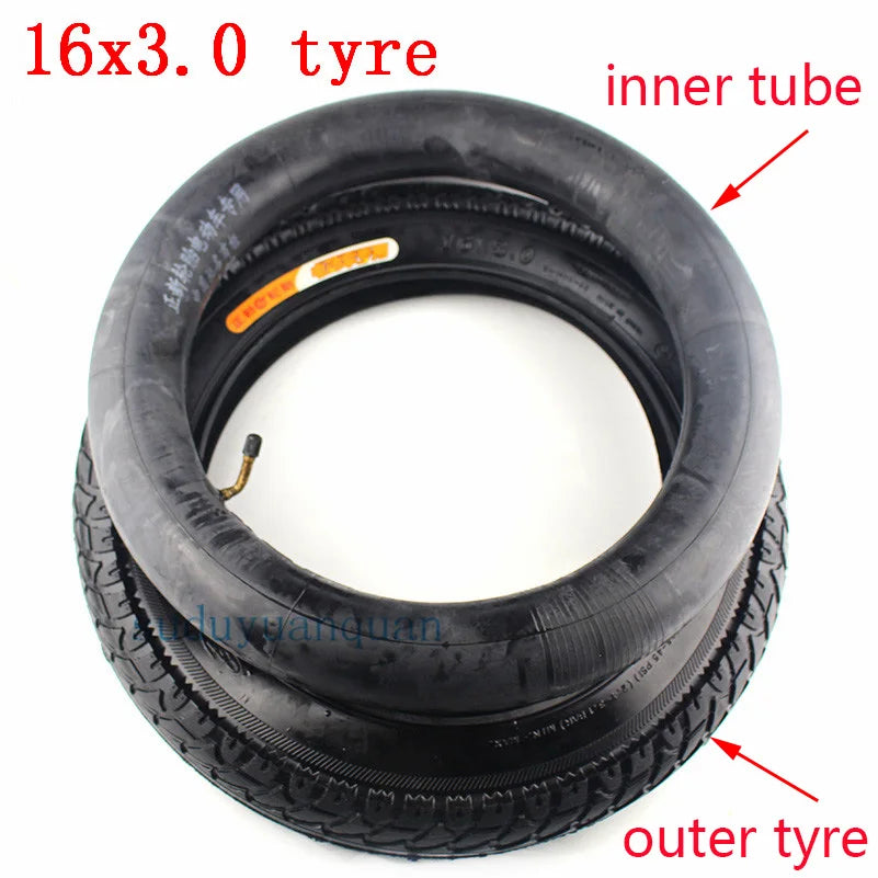 CTS 16x3.0 electric bicycle tire inner tube 16 '' wheel tyre fits Many Gas Electric Scooters and Tricycle car electric car tube and tyre China