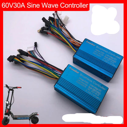 WW 60V30A Sine Wave Brushless Controller 1200W Hall Motor Kaabo Wolf Warrior Electric Scooter Accessories