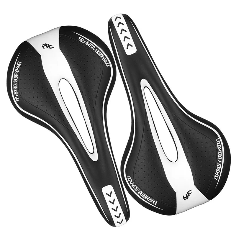 Cycling Seat Saddle Soft Bicycle Pad Saddle Ergonomic Shock MTB Road Bike Silicone Skid-proof Seat Quality Leather Cushion