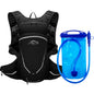 16L Outdoor Sport Cycling Running Mountaineering Hiking Bike Riding Hydration Water Bag Storage Pack UltraLight Bladder Backpack Black and 1L water