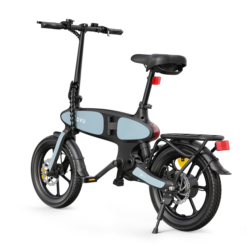 DYU C2 Foldable Electric Bike 250W 48V 7.5Ah | Compact Magnesium Alloy Frame