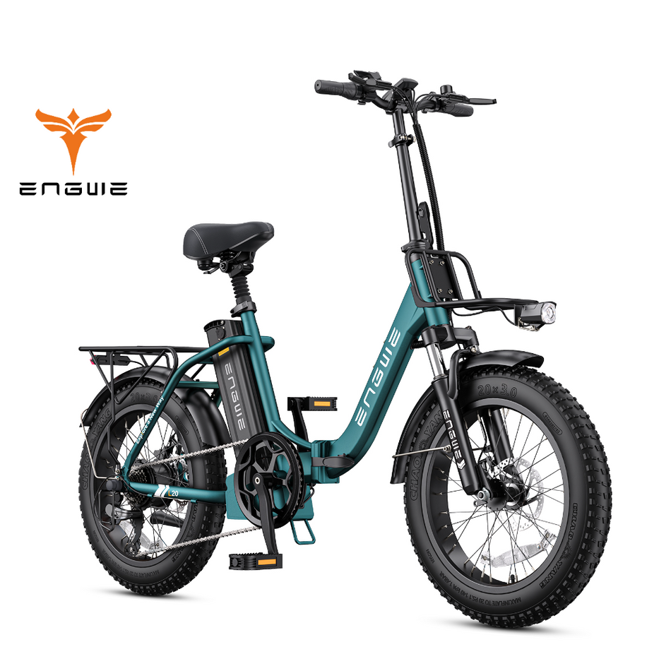   ENGWE L20 2.0 Foldable Fat Tire Electric Bike 750W Motor 52V 13Ah Battery