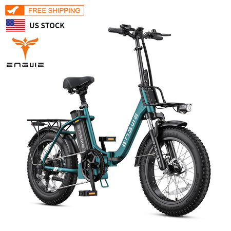   ENGWE L20 2.0 Foldable Fat Tire Electric Bike 750W Motor 52V 13Ah Battery
