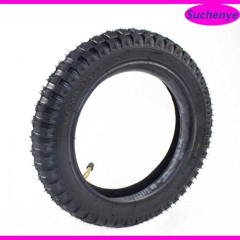 12 inch 12x2.40(64-203) Inner and Outer Tyre 12x2.4 Pneumatic Tire for Kids Bike Children's Bicycle Accessories