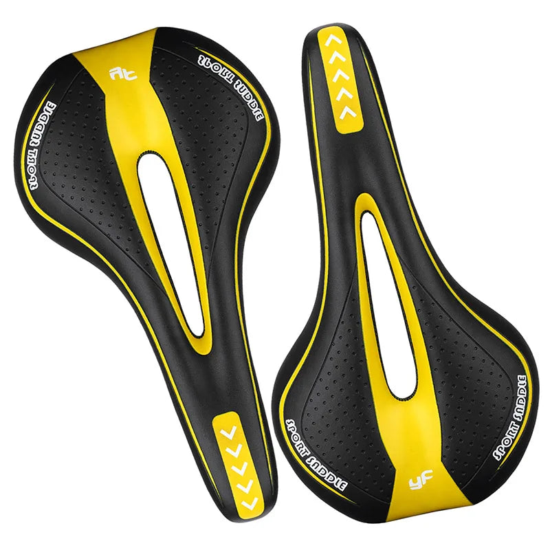 Cycling Seat Saddle Soft Bicycle Pad Saddle Ergonomic Shock MTB Road Bike Silicone Skid-proof Seat Quality Leather Cushion