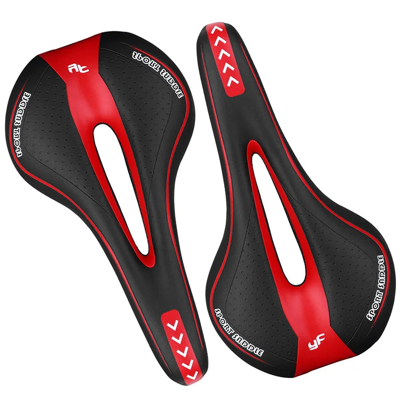 Cycling Seat Saddle Soft Bicycle Pad Saddle Ergonomic Shock MTB Road Bike Silicone Skid-proof Seat Quality Leather Cushion