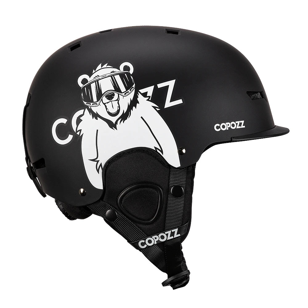 New Ski helmet Cartoons Half-covered Anti-impact Safety Helmet Cycling Sports Helmet For Adult and Kids Polar bear China