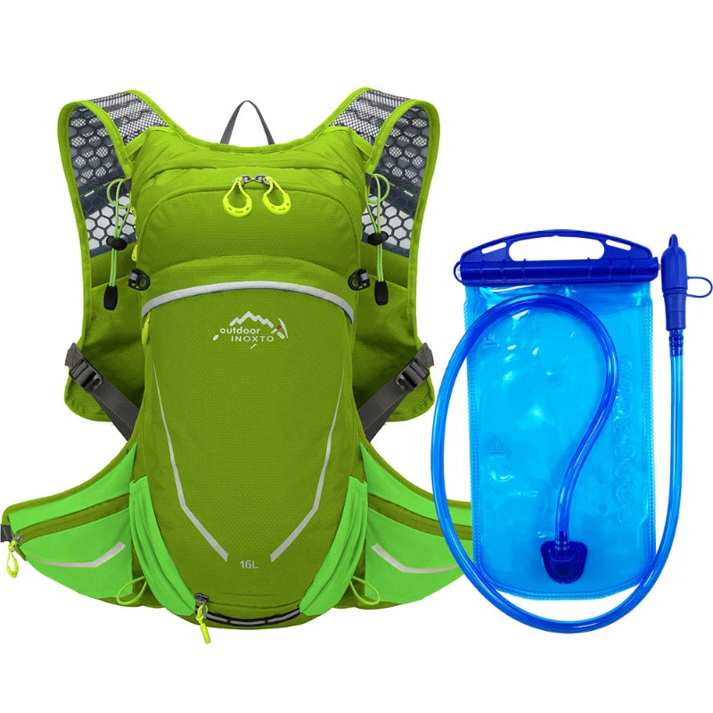 16L Outdoor Sport Cycling Running Mountaineering Hiking Bike Riding Hydration Water Bag Storage Pack UltraLight Bladder Backpack