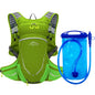 16L Outdoor Sport Cycling Running Mountaineering Hiking Bike Riding Hydration Water Bag Storage Pack UltraLight Bladder Backpack Green and 1L water
