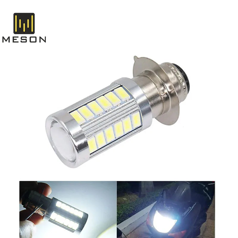 1X PX15D P15D 33 SMD H6M LED Ba20d 5630 33 LED Fog light Lamp Auto Motorcycle/Motor Bike/ Headlights High/Low Beam Bulb 12V