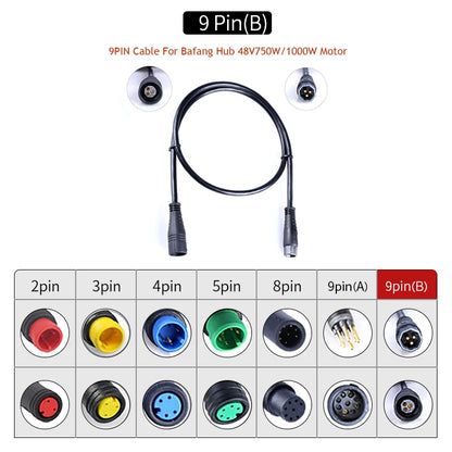 E-bike Cable For Bafang/8FUN Motor Kits Gear Sensor USB Programming Hydraulic Brake Sensor Display Holder 5PIN Brake 3pin 1T4 1