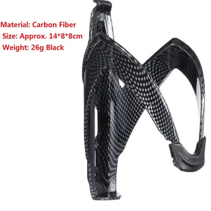 Portabidones Ciclismo Carbon Fiber+Glass Fiber Road Bike Bicycle Cycling MTB Water Bottle Holder Cage bottle rack bicycle Black CHINA