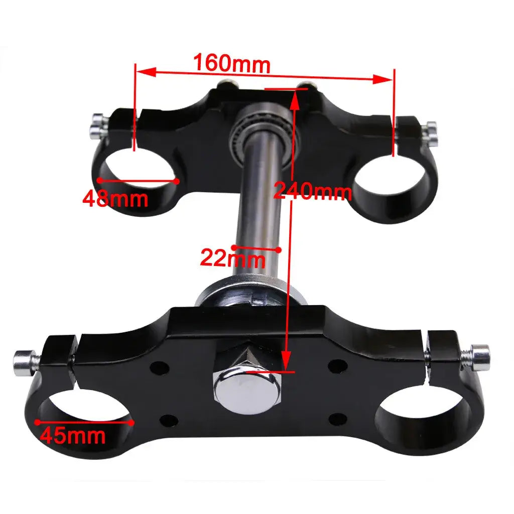 Heavy-Duty 45/48mm Triple Tree Clamp for 125cc Dirt Bike