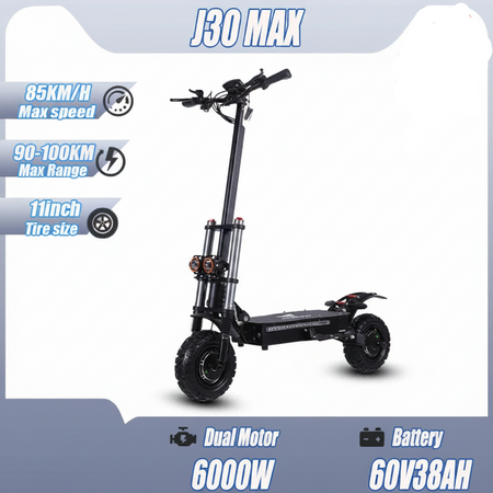 Heavy Duty Electric Scooter for City Roads and Off-Road Trails