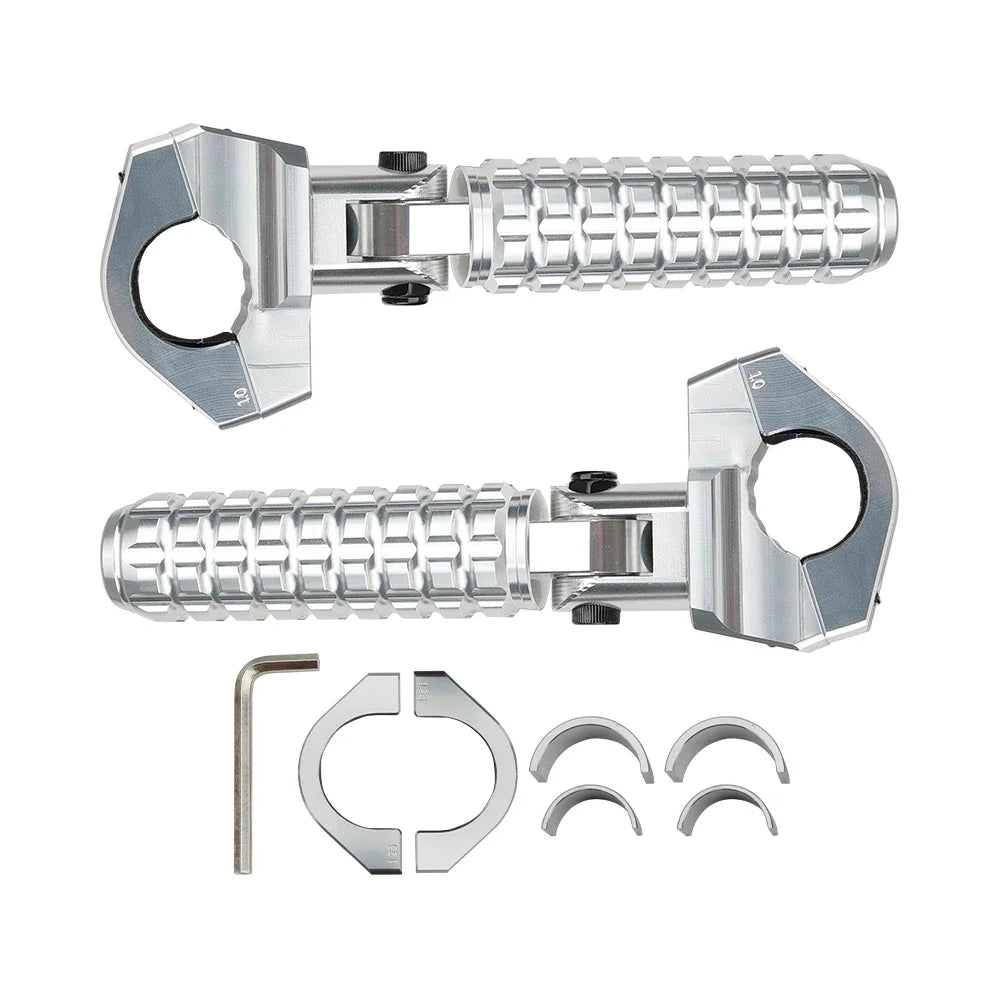 Heavy Duty Stainless Steel Motorcycle Footrests for BMW Bikes