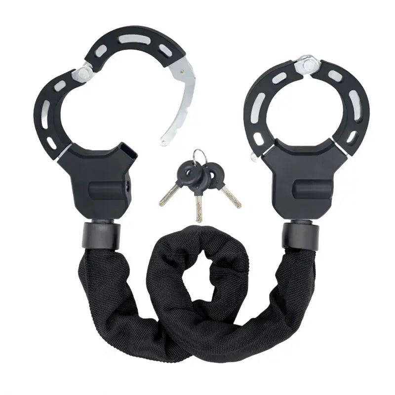 Heavy duty anti-theft handcuff style security lock