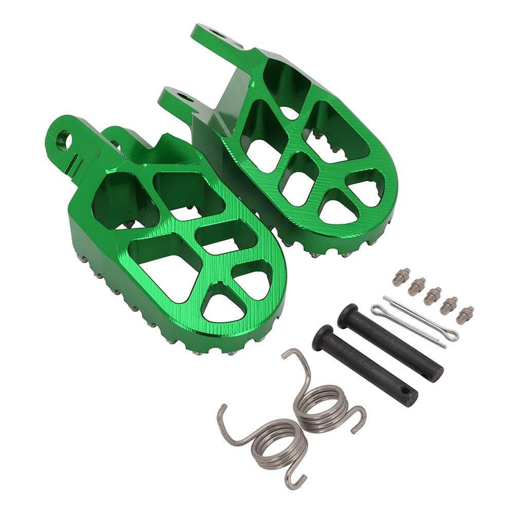 Heavy duty dirt bike foot pegs for Kawasaki KX250X KX450X